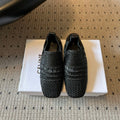 CELINE 26S LOAFERS IN BLACK WOVEN LAMBSKIN