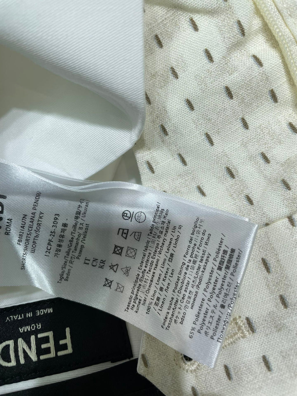 FENDI 26S HIGH WAIST SHORTS 038
