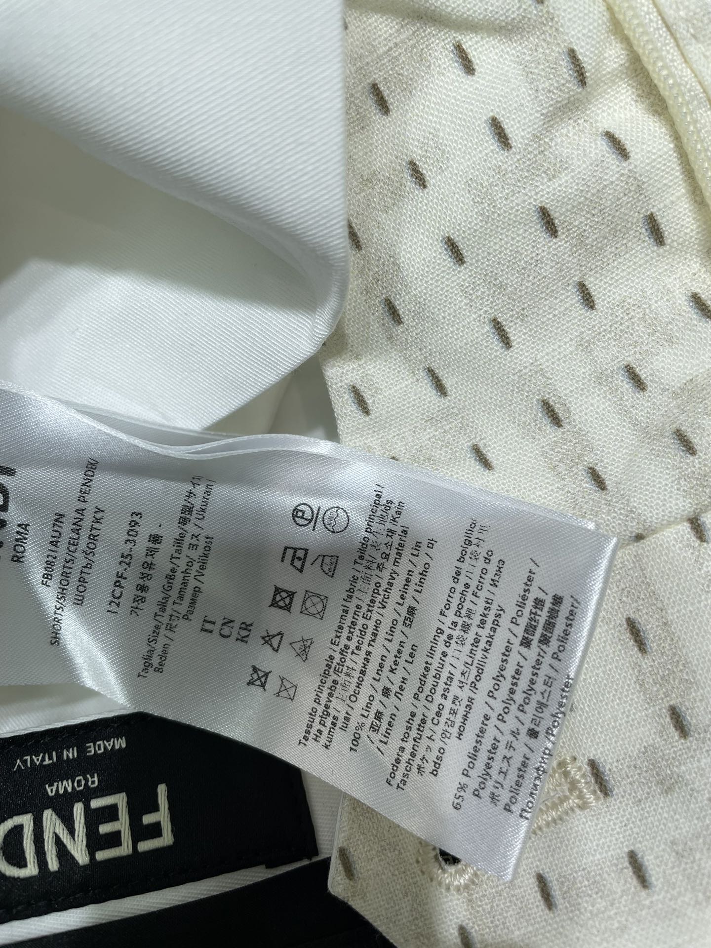 FENDI 26S HIGH WAIST SHORTS 038