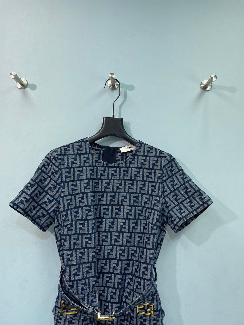 FENDI 26S SHORT SLEEVE MINI DRESS 039