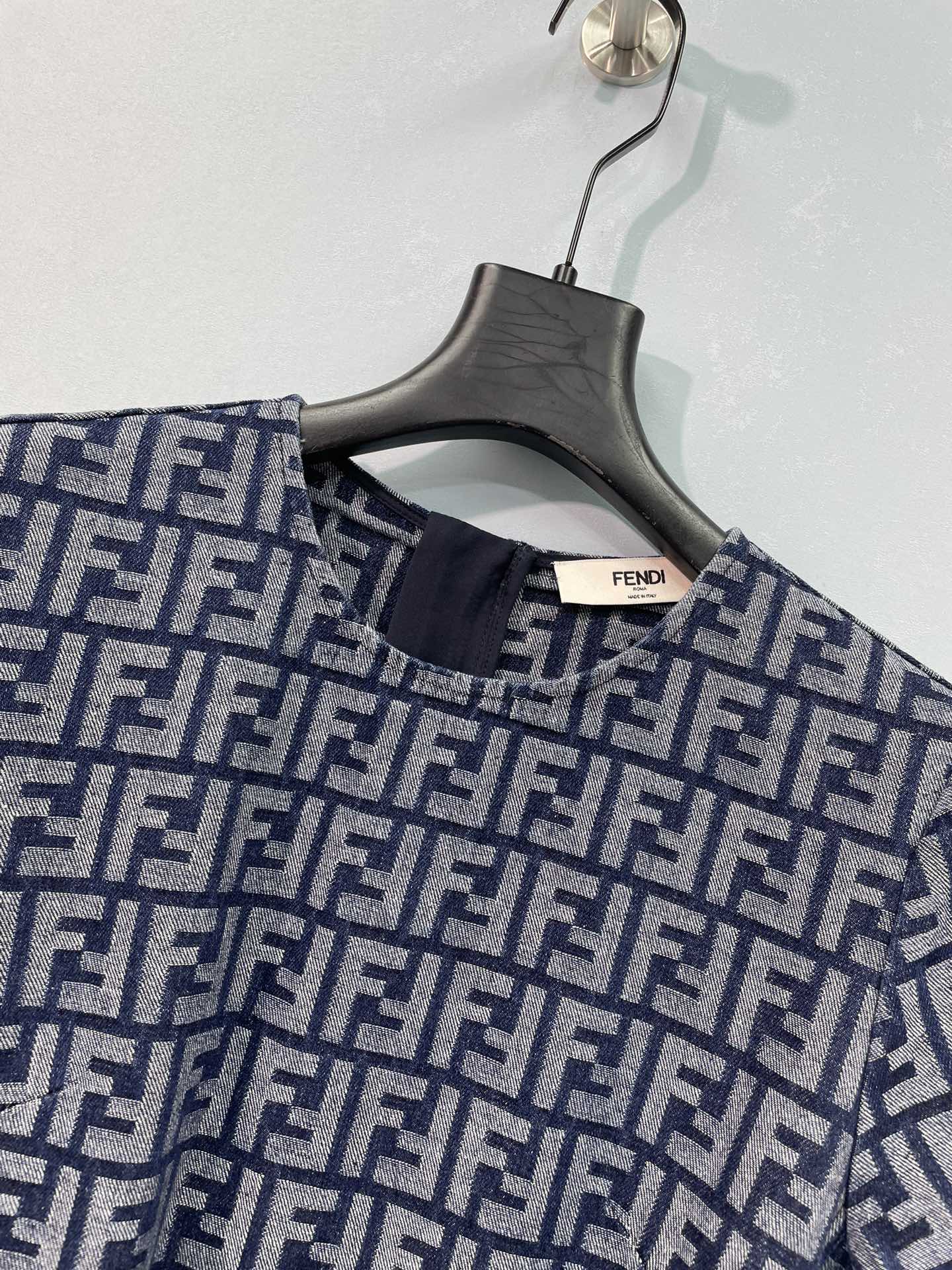 FENDI 26S SHORT SLEEVE MINI DRESS 039
