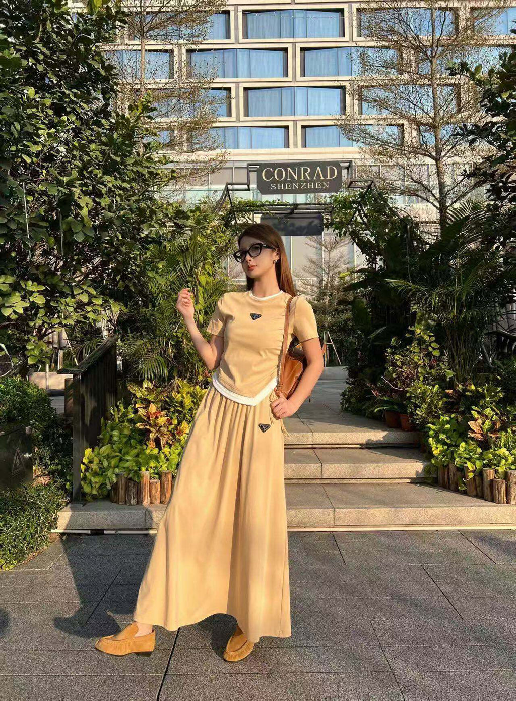 PRADA 26S TOP AND SKIRT SET STYLE 834