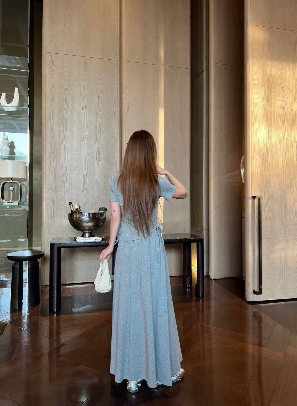 PRADA 26S TOP AND SKIRT SET STYLE 833