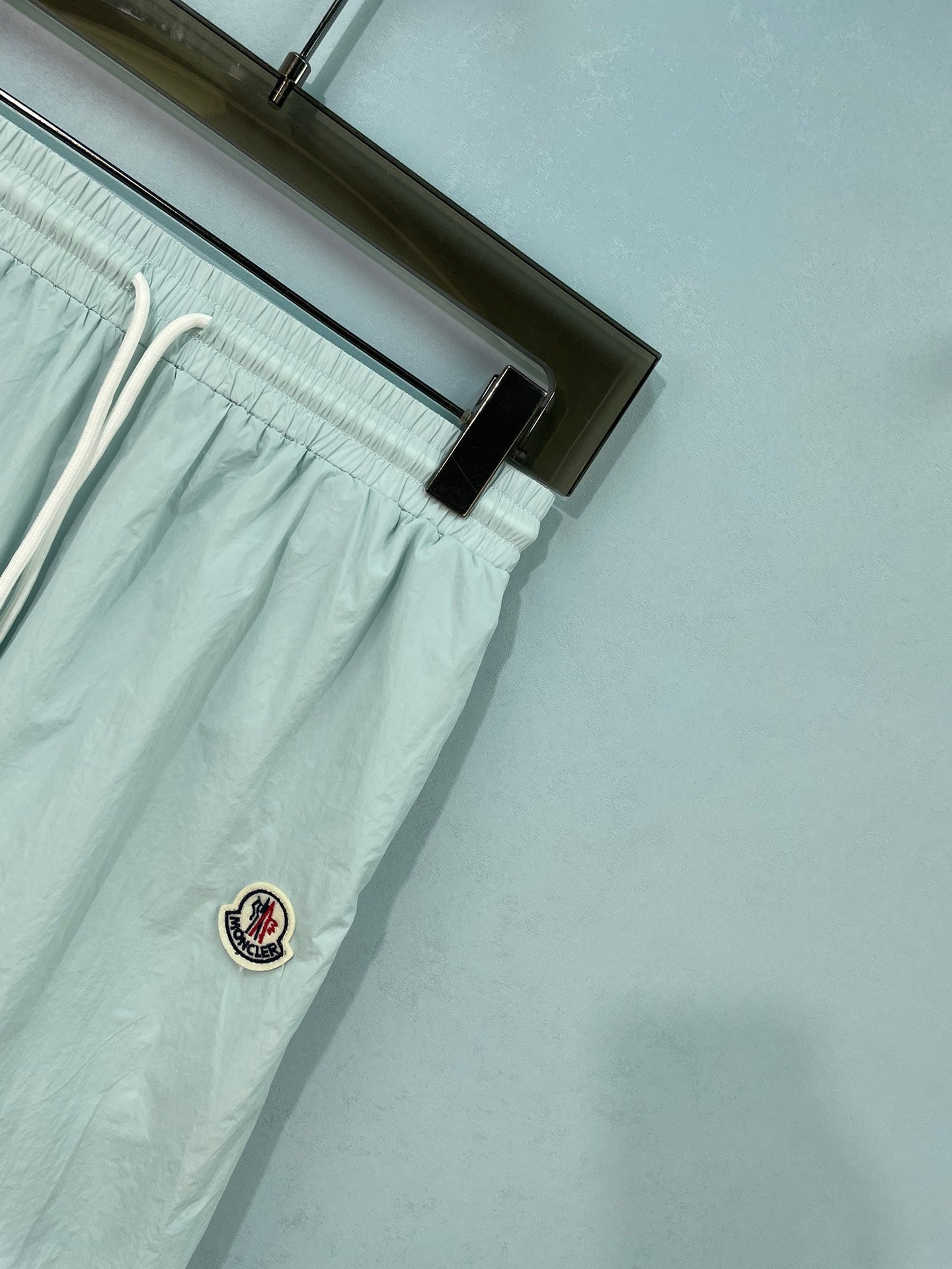 MONCLER 26S RUCHED WIDE-LEG PARACHUTE PANTS 700