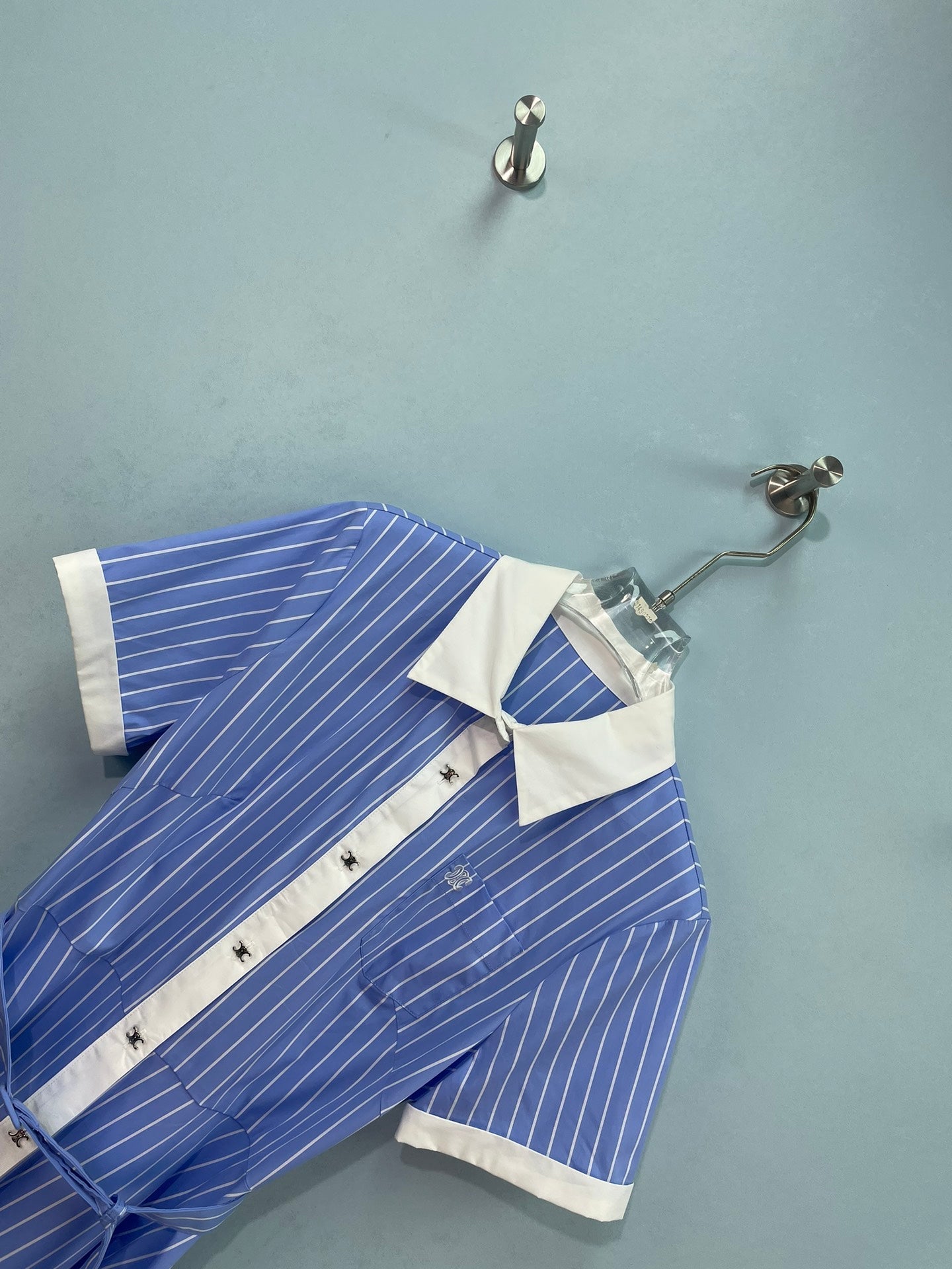 CELINE 26S STRIPED SHIRT DRESS 475