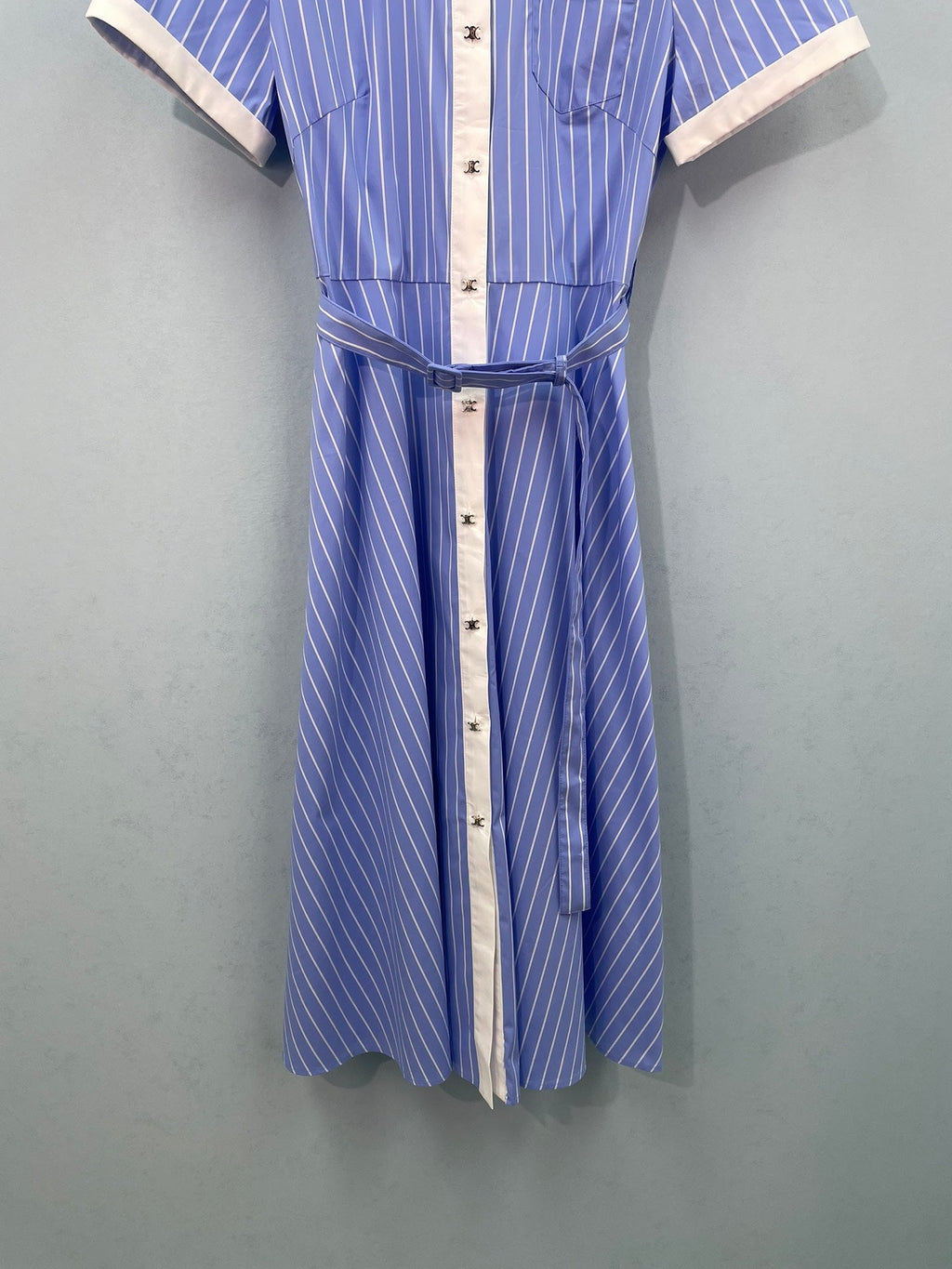CELINE 26S STRIPED SHIRT DRESS 475