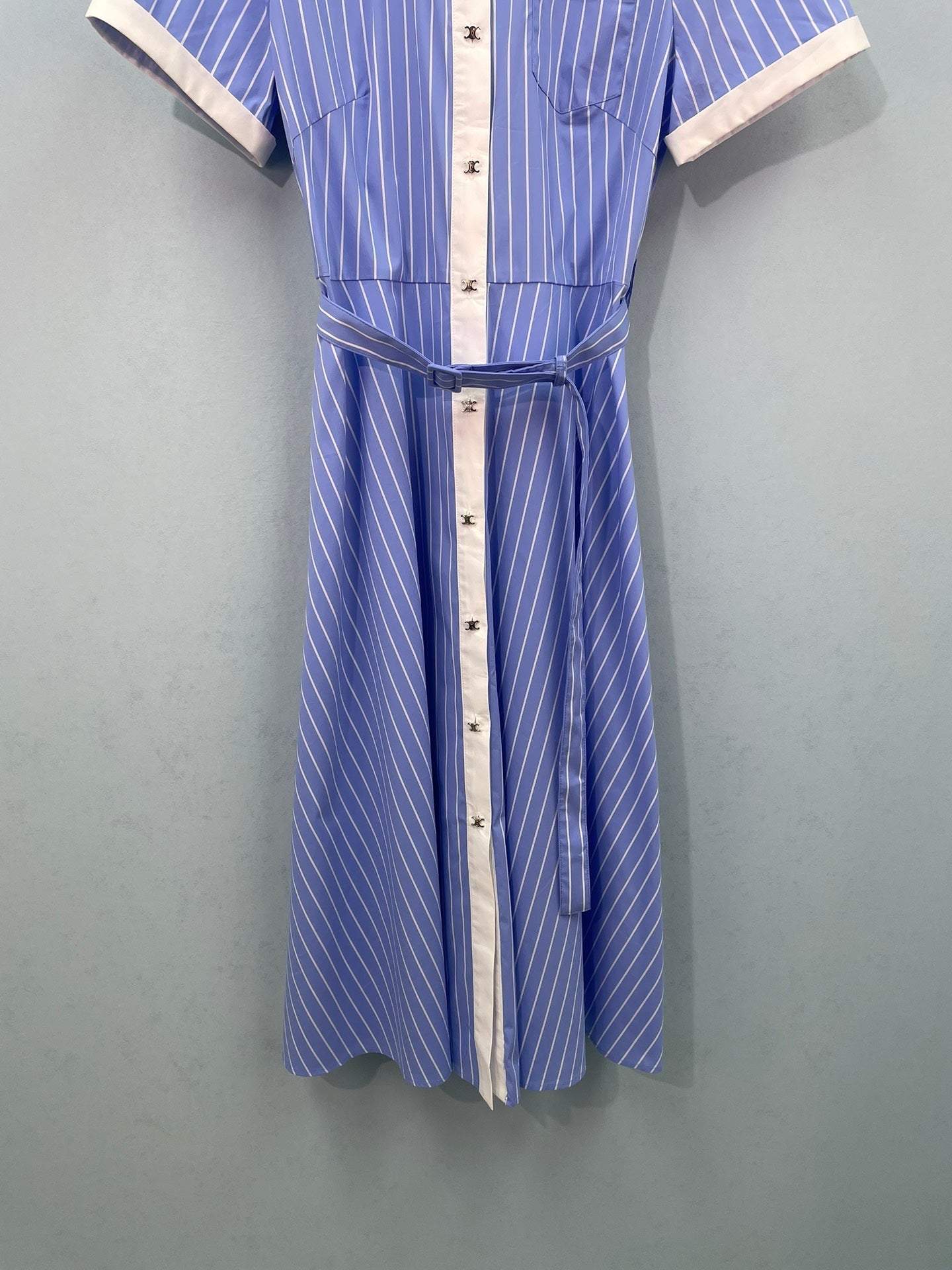 CELINE 26S STRIPED SHIRT DRESS 475