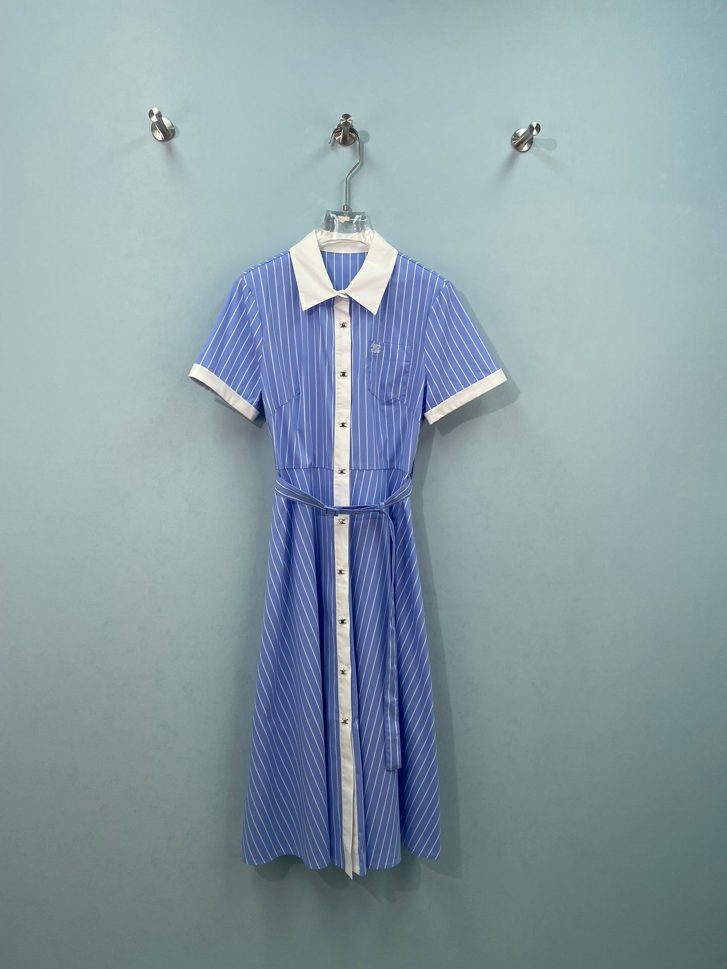 CELINE 26S STRIPED SHIRT DRESS 475