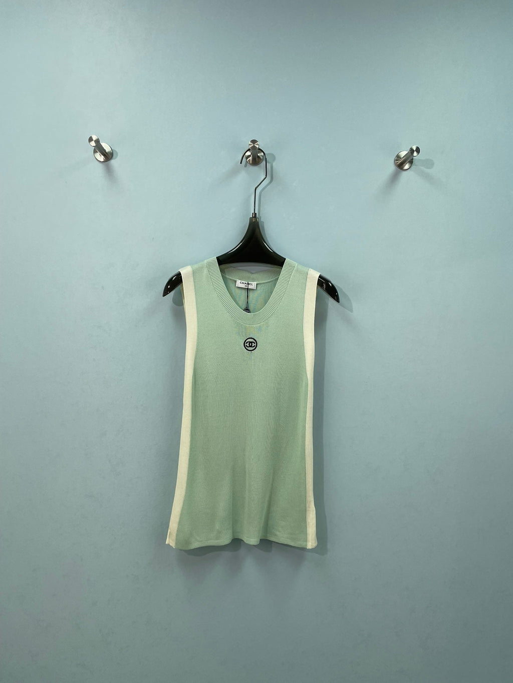 CHANEL 26S SLEEVELESS KNIT TOP 1492