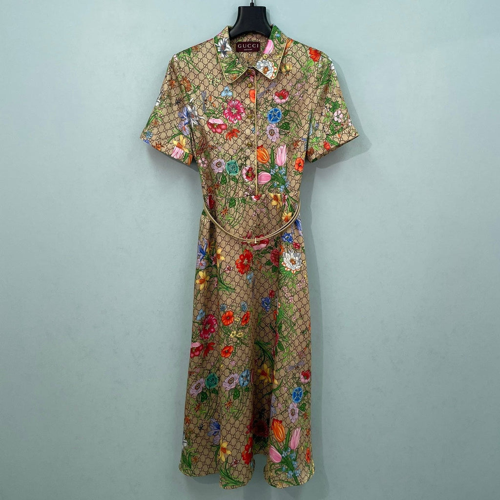 GUCCI 26S SHORT-SLEEVE SHIRT DRESS 443