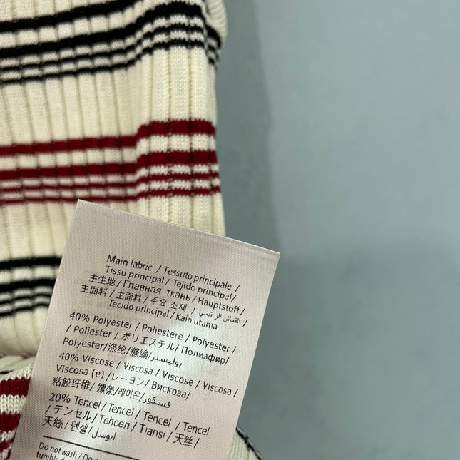 VALENTINO 26S KNIT ZIP-UP POLO TOP 431