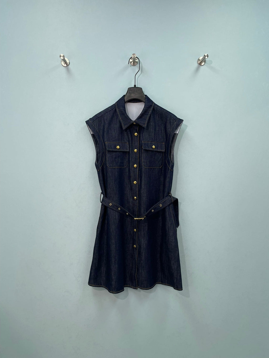CELINE 26S SLEEVELESS COLLARED DRESS 419