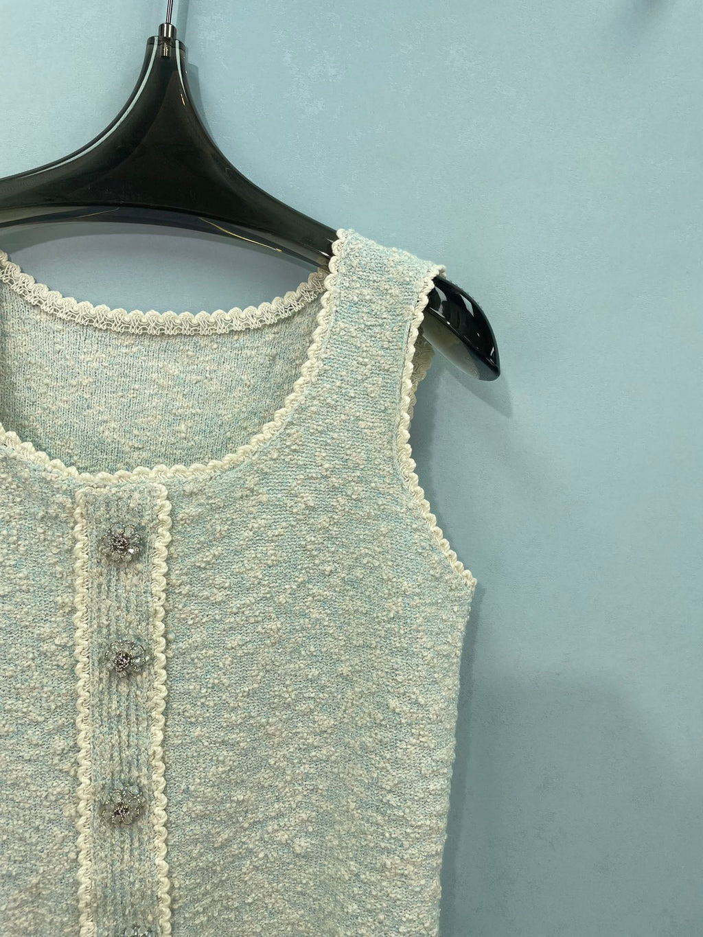 CHANEL 26S SLEEVELESS KNIT TOP 1472
