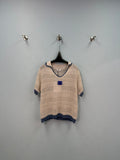 CHANEL 26S SHORT-SLEEVE KNIT TOP 1462