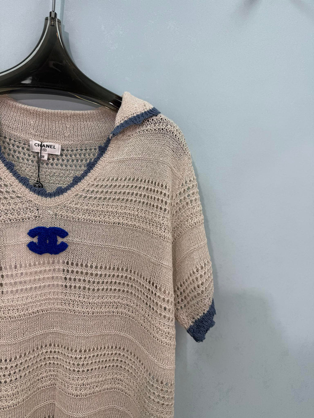 CHANEL 26S SHORT-SLEEVE KNIT TOP 1462