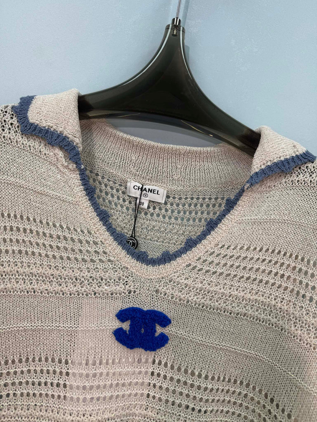 CHANEL 26S SHORT-SLEEVE KNIT TOP 1462