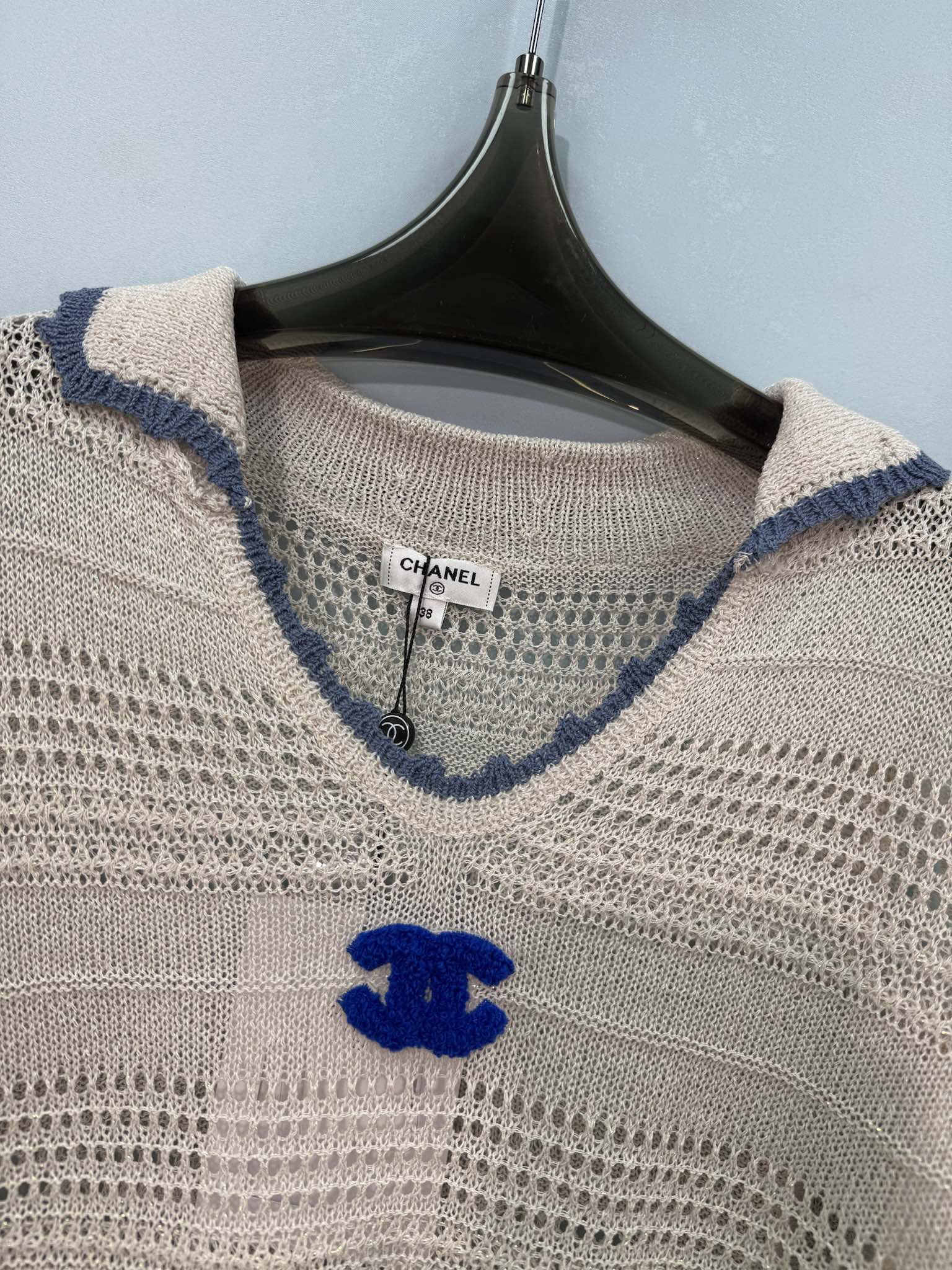 CHANEL 26S SHORT-SLEEVE KNIT TOP 1462