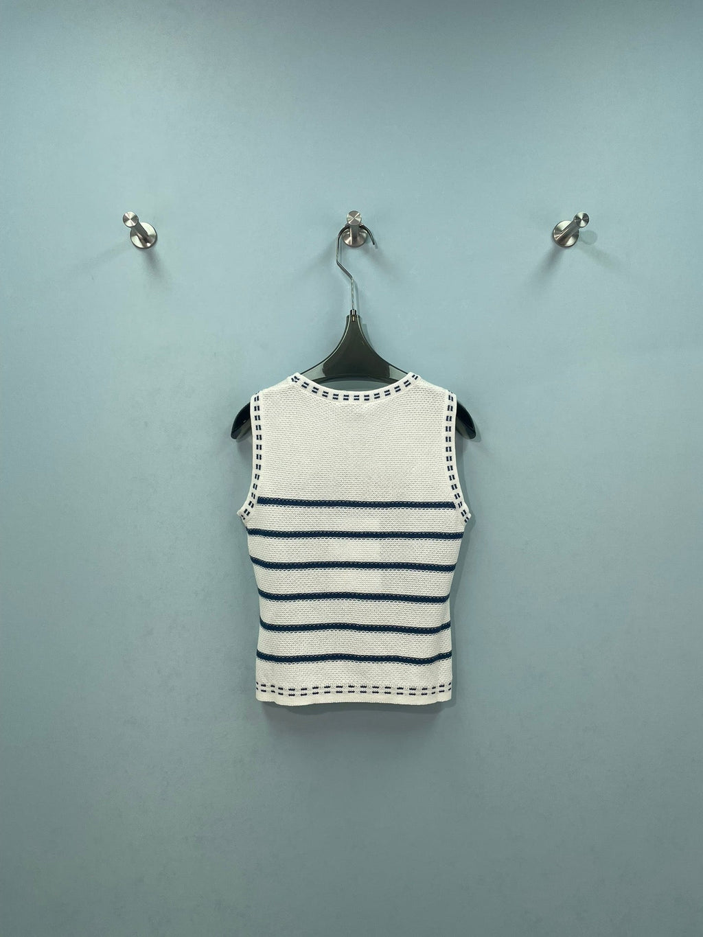 CHANEL 26S SLEEVELESS KNIT TOP 1404