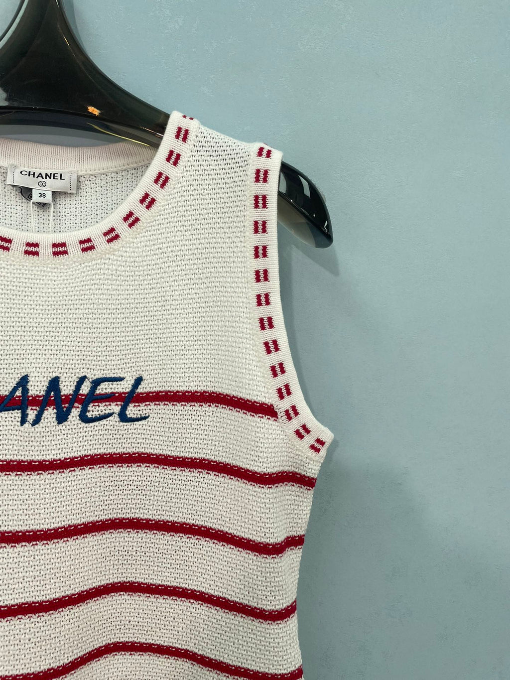 CHANEL 26S SLEEVELESS KNIT TOP 1403