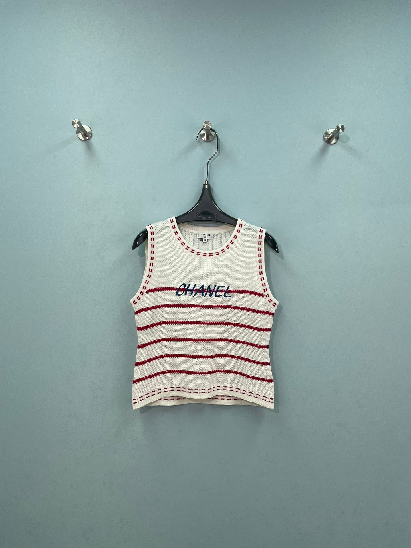 CHANEL 26S SLEEVELESS KNIT TOP 1403