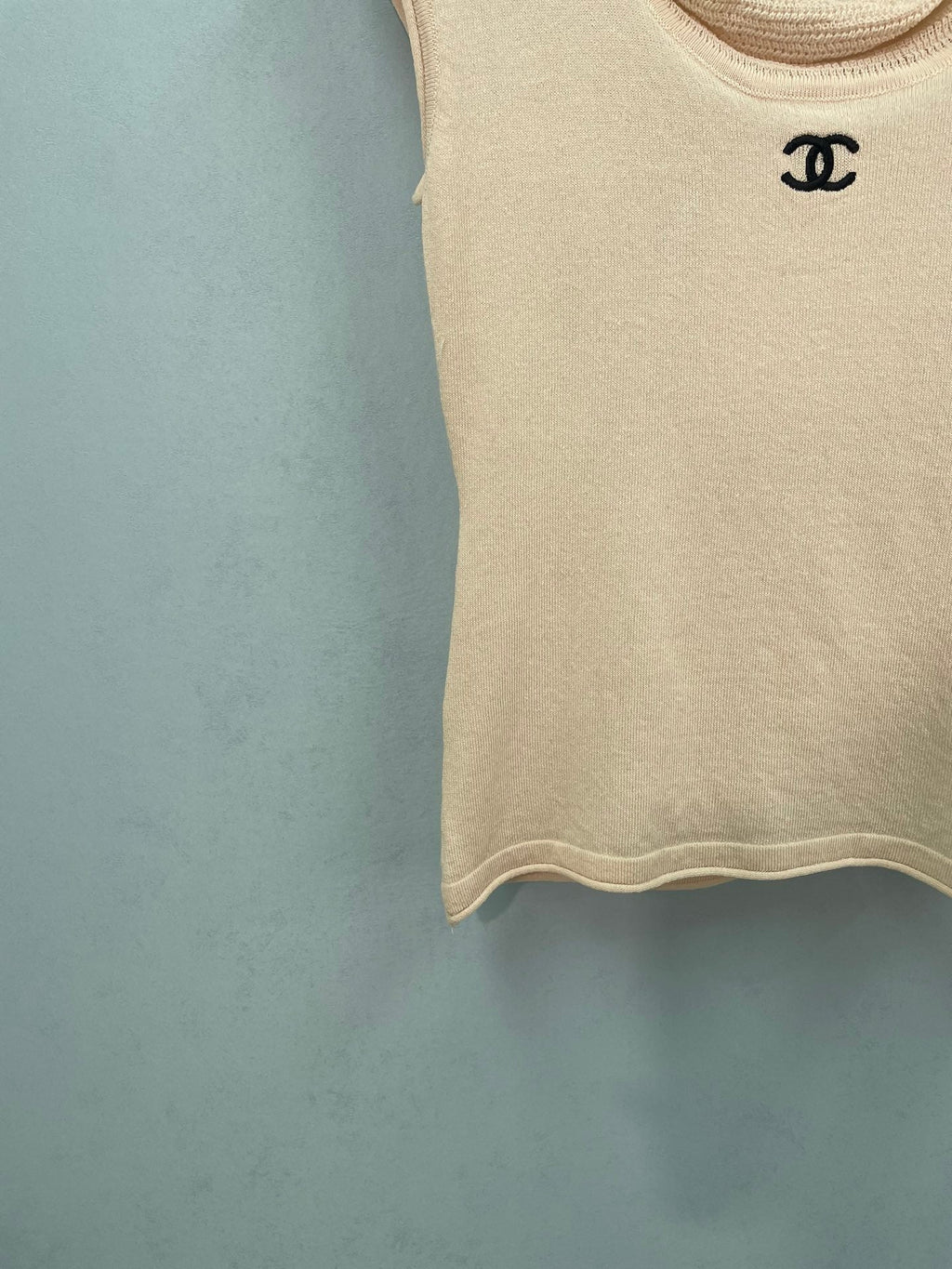 CHANEL 26S SLEEVELESS KNIT TOP 1402