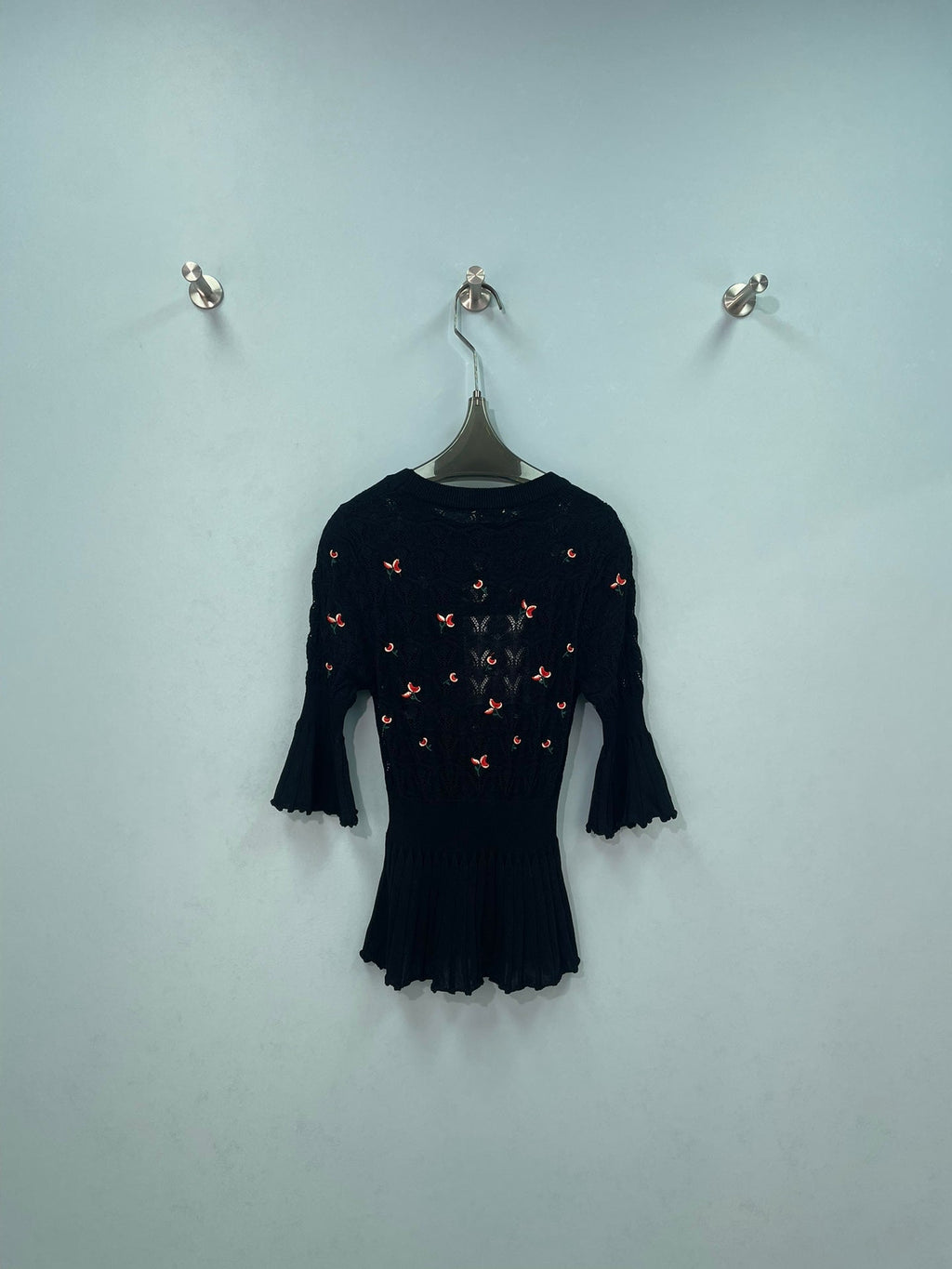 CHANEL 26S CHERRY KNIT TOP 1288
