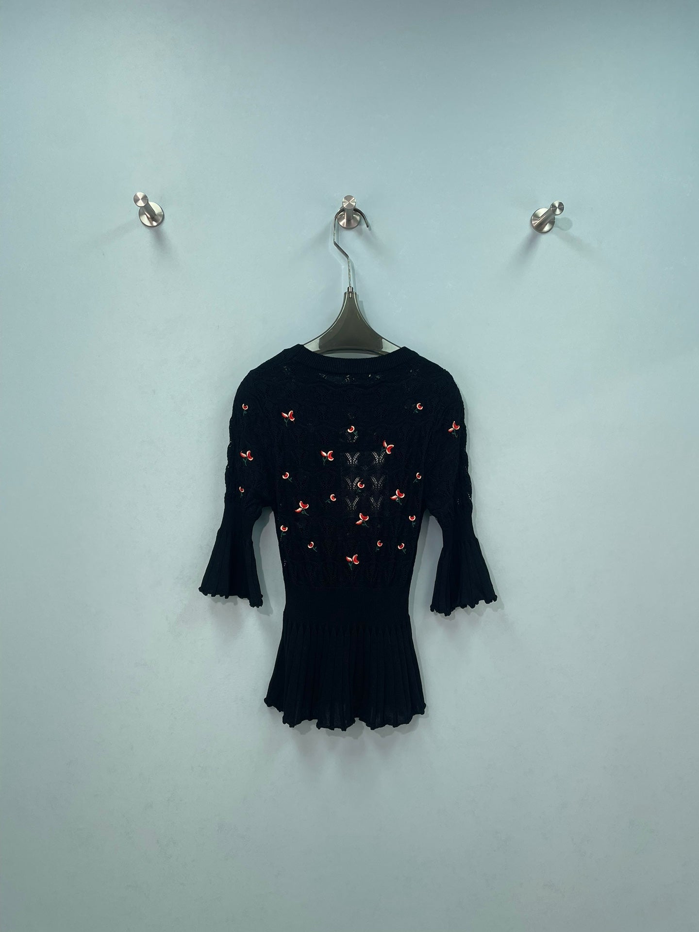 CHANEL 26S CHERRY KNIT TOP 1288