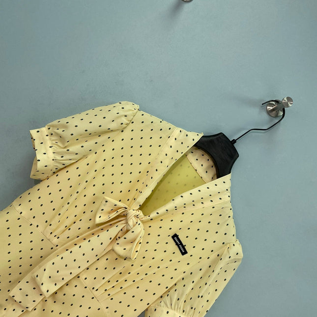 MIUMIU 26S BOW-TIE MIDI DRESS 1471