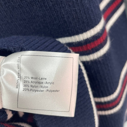 CHANEL 26S LONG SLEEVE STRIPED KNIT SWEATER 1572