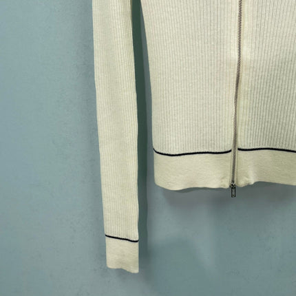 CHANEL 26S ZIP-UP KNIT CARDIGAN 1568