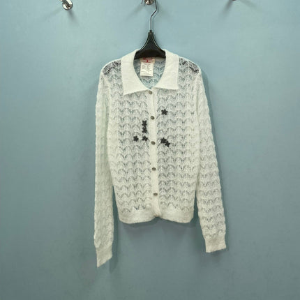 CHANEL 26S OPENWORK KNIT CARDIGAN 1599
