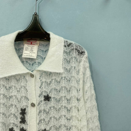 CHANEL 26S OPENWORK KNIT CARDIGAN 1599