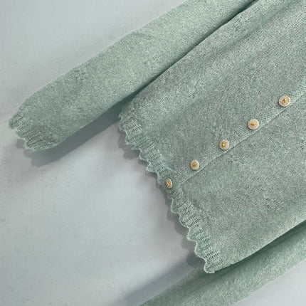 CHANEL 26S V-NECK KNIT CARDIGAN 1603