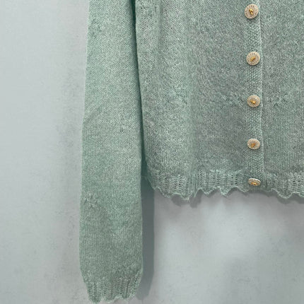 CHANEL 26S V-NECK KNIT CARDIGAN 1603