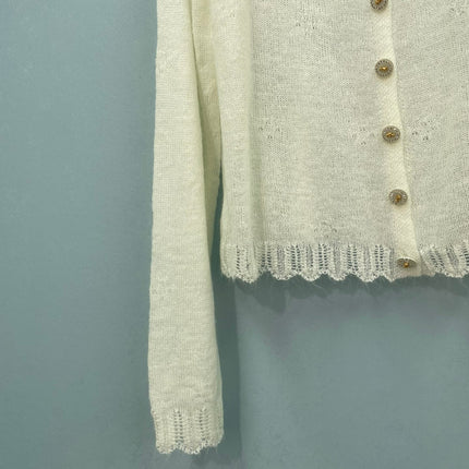 CHANEL 26S V-NECK KNIT CARDIGAN 1602
