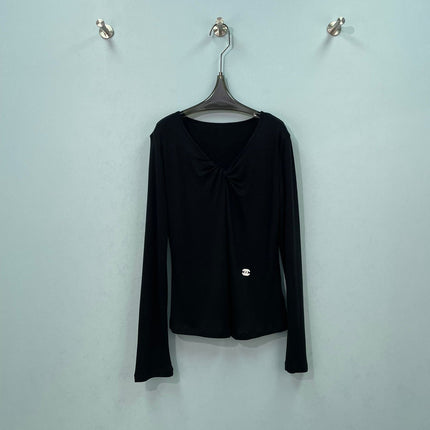 CHANEL 26S V-NECK LONG SLEEVE TOP 1530