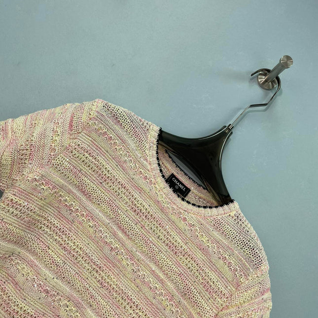 CHANEL 26S SHORT SLEEVE KNIT TOP 1533