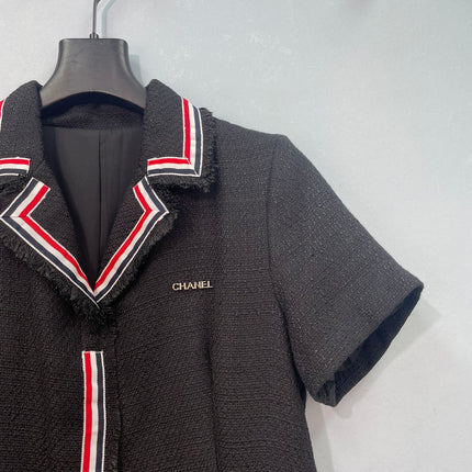 CHANEL 26S SHORT SLEEVE PLEATED DRESS 1535