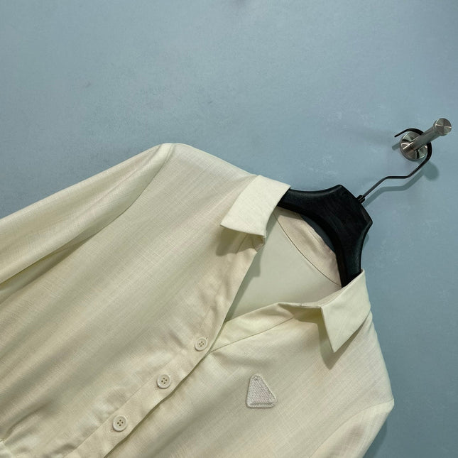 PRADA 26S LONG-SLEEVE SHIRT DRESS 1088