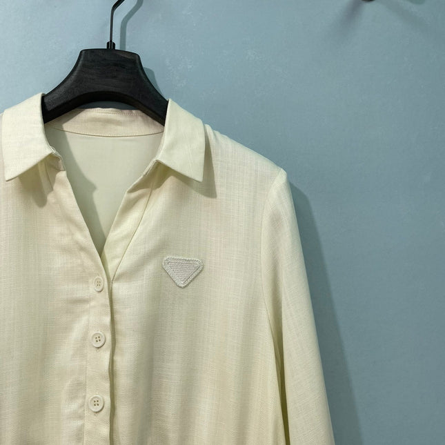 PRADA 26S LONG-SLEEVE SHIRT DRESS 1088