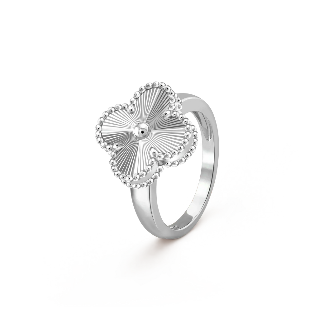 CLOVER SILVER RING