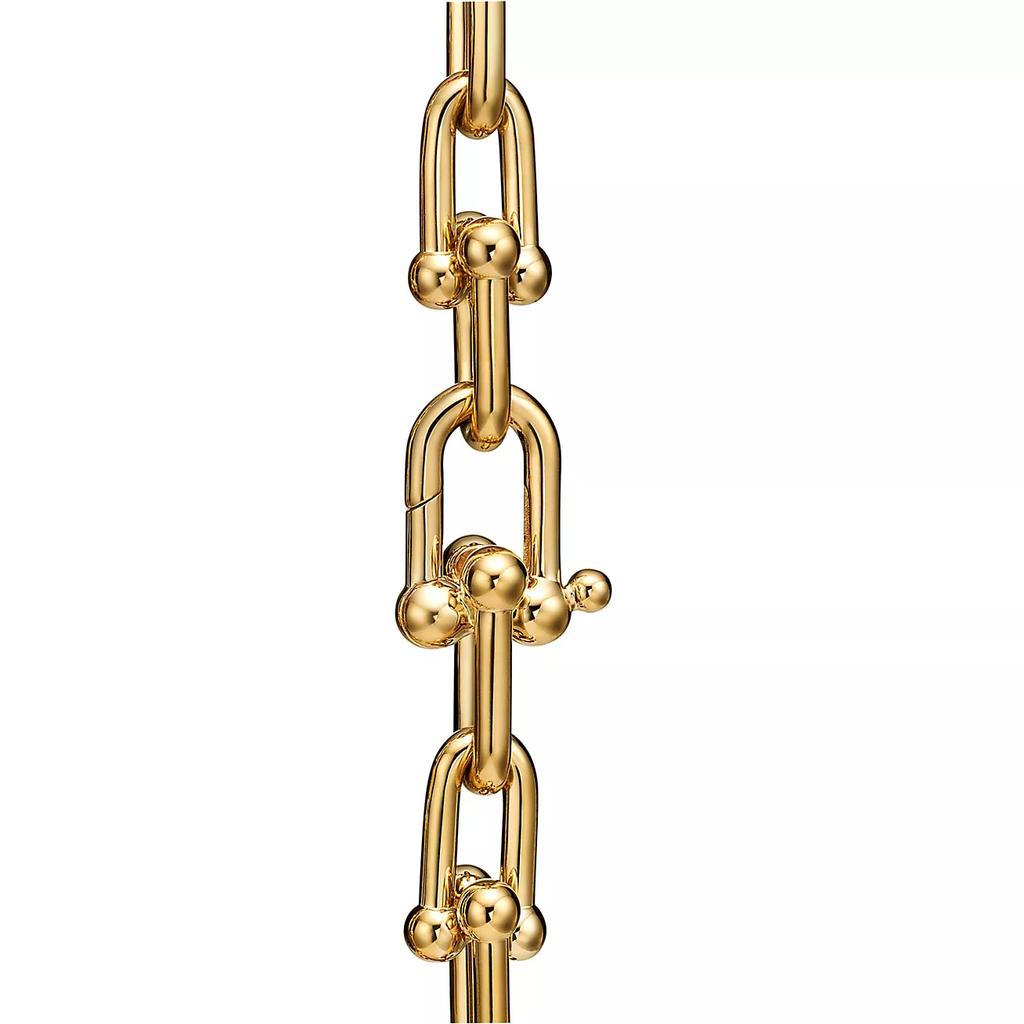 HARDWARE MEDIUM LINK 20 MOTIF GOLD BRACELET