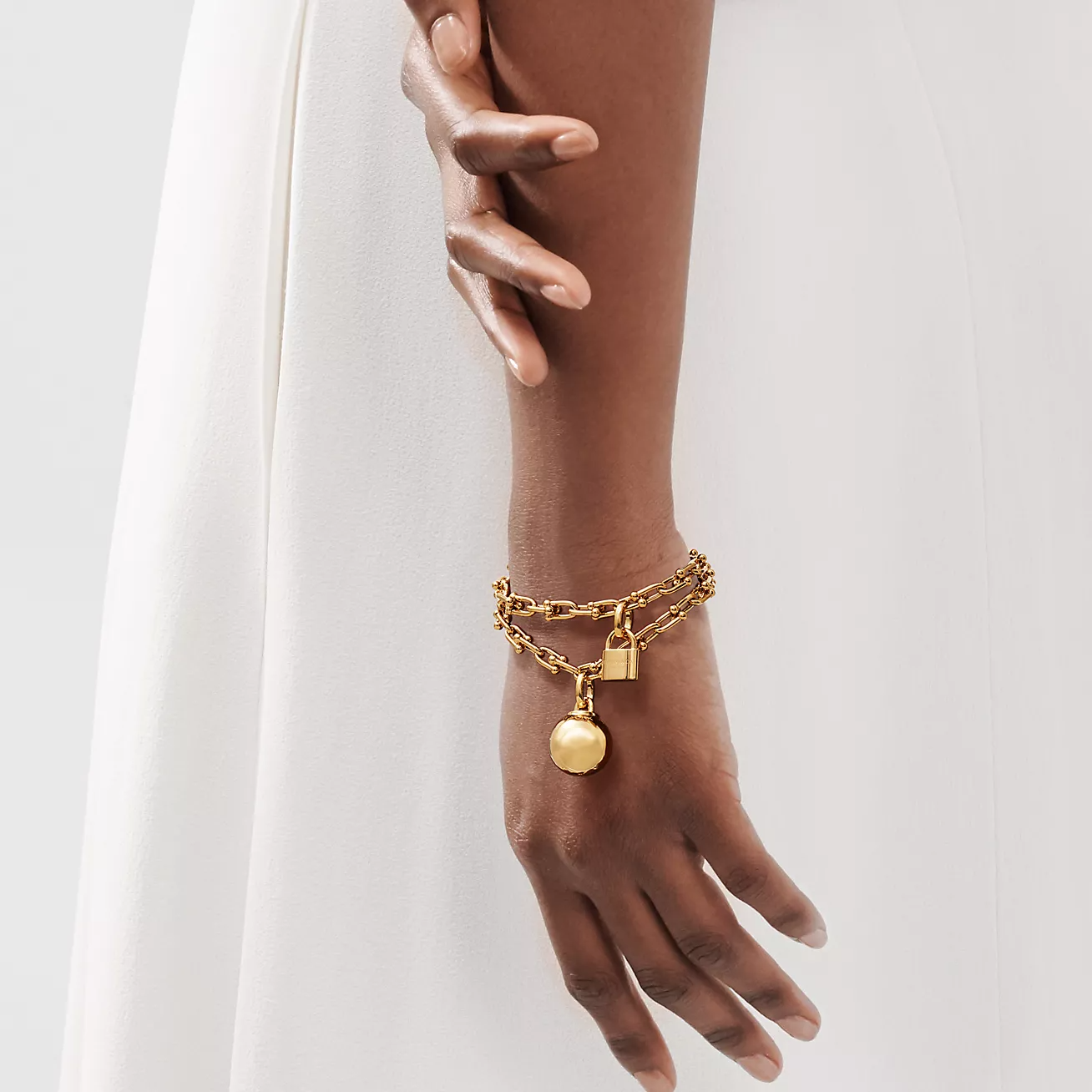 HARDWARE SMALL WRAP GOLD BRACELET