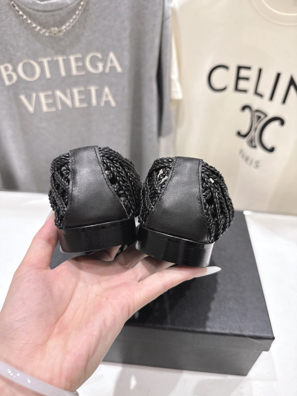 CHANEL 26S BRAIDED MULE IN BLACK WOVEN LEATHER