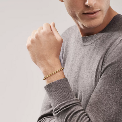 HARDWARE SMALL LINK 26 MOTIF GOLD BRACELET