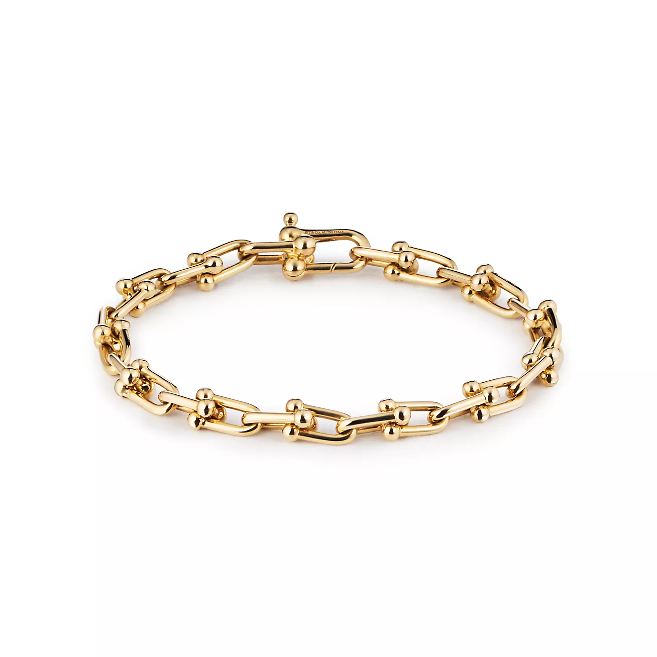 HARDWARE SMALL LINK 26 MOTIF GOLD BRACELET