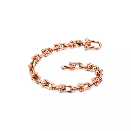 HARDWARE SMALL LINK 26 MOTIF PINK GOLD BRACELET
