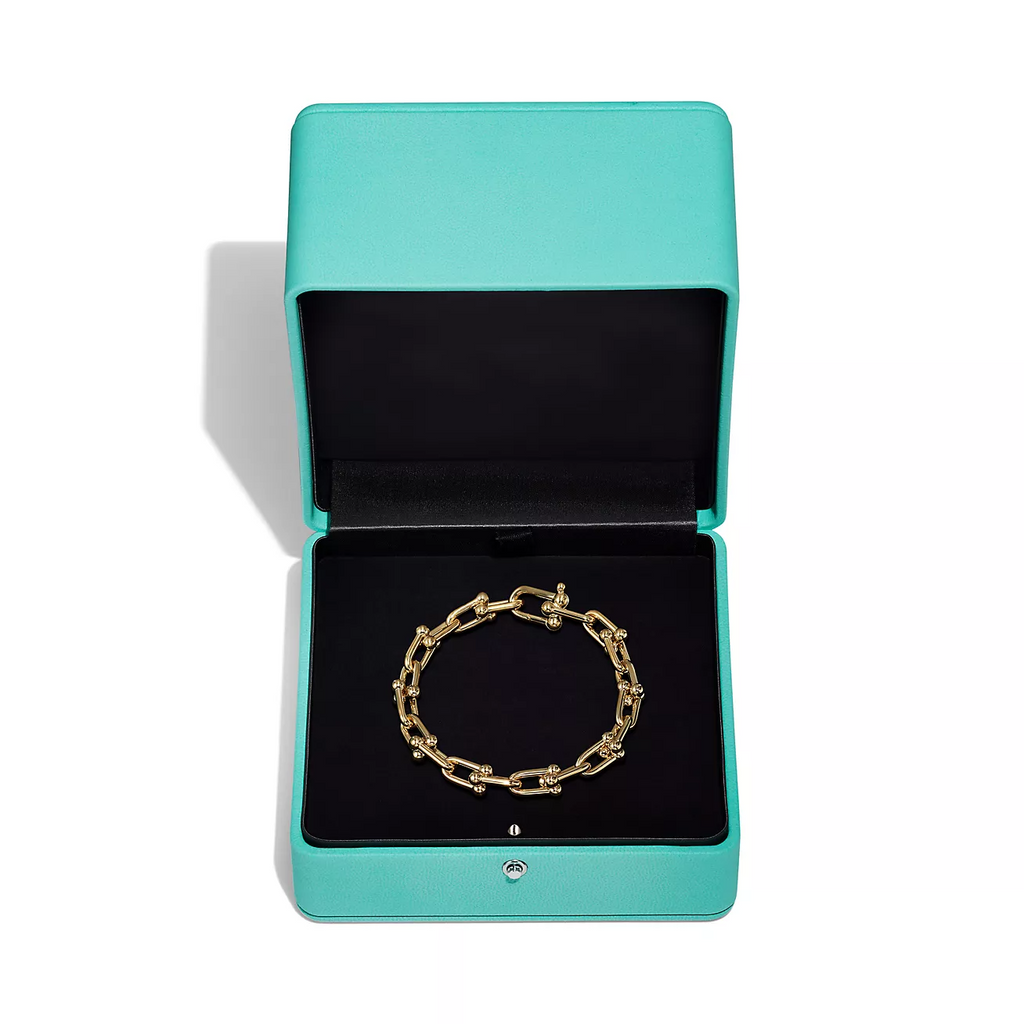 HARDWARE MEDIUM LINK 20 MOTIF GOLD BRACELET