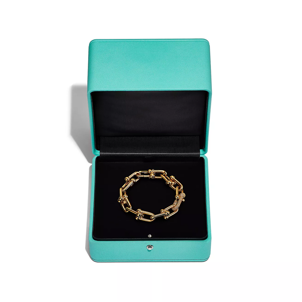 HARDWARE LARGE LINK GOLD DIAMOND BRACELET