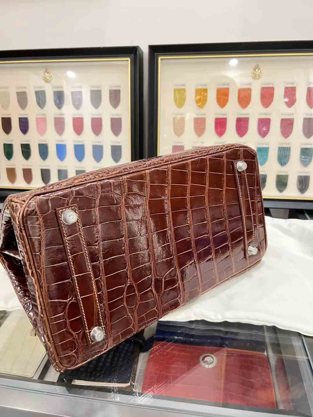 HM BIRKIN 35 IN CHOCOLATE CALFSKIN CUSTOMIZED TO CUSTOMER REQUEST